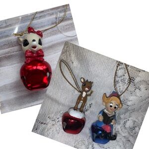 From Rudolph animated movie bell ornaments 3 ornaments!